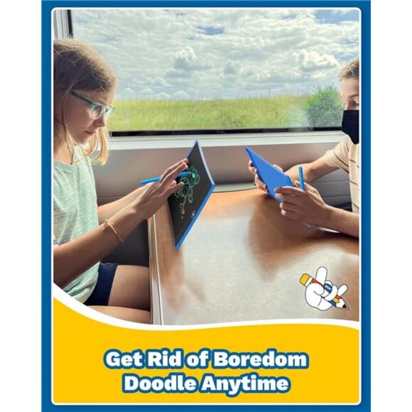 2 Pack LCD Writing Tablet with Stylus, 8.5in Erasable Doodle Board Mess - Picture 5 of 7